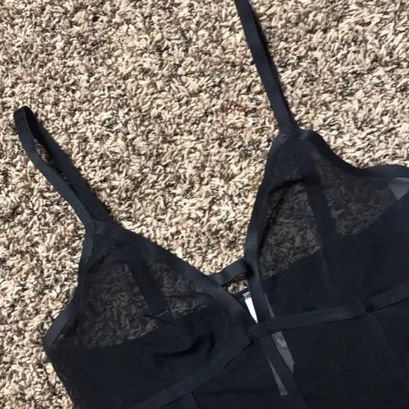 Auden ๐ Black Lace Unlined Long Line Bralette Size XS | NWT - Picture 2 of 7